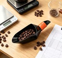 Pelle à café Wintop pour torréfaction de grains 0,5 kg 1 kg 2 kg avec poignée en cuir, outil de transfert et d'emballage de grains de café