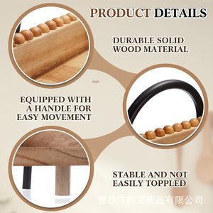 Étagère d'angle en bois transfrontalière, support de rangement double couche pour cosmétiques et articles de toilette de salle de bain, support de rangement pour parfums - Product Image 1
