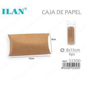 Scatola in Carta Kraft Ilan 8x15 Cm, Confezione Regalo Pieghevole - Product Image 2