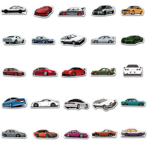 50 Calcomanías de Autos de Carreras Estilo <span class=keywords><strong>JDM</strong></span>, Impermeables, Personalizadas para Niños, Adolescentes, Jóvenes y Adultos, Calcomanías para Autos Deportivos - Product Image 4