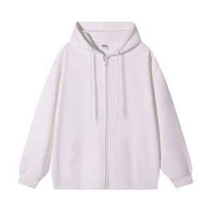 Sudadera con Capucha para Mujer, 350GSM, Gruesa, para Fitness, Otoño Invierno, Estilo Urbano, Básica, Holgada, con Cierre, Ligera y Transpirable - Product Image 3