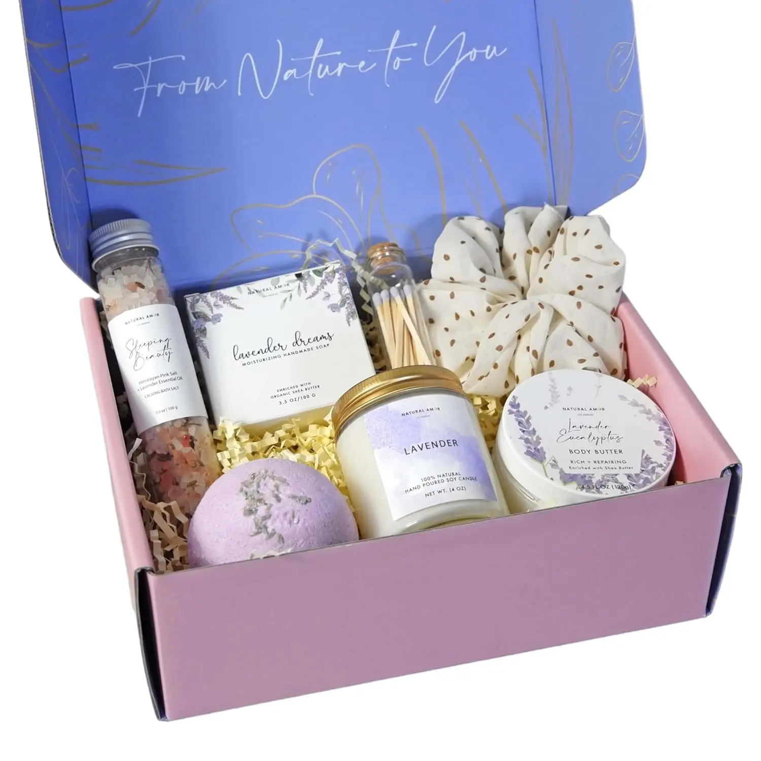 Glory Gift Natural Amor Lavender Spa Gift Set
