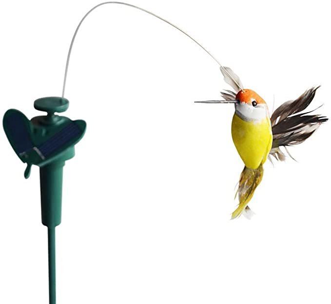 Solaire/alimenté par batterie volant flottant colibri oiseau papillon pour jardin cour plantes fleurs Patio paysage extérieur décor