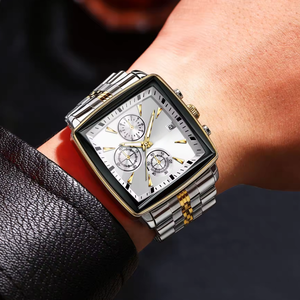 Luxury Men's Quartz <b>Watch</b> High Quality Blue Stainless Steel Business Fashion Style Glass Dial Alloy Relojs Para Hombre De Cuarzo - Product Image 3