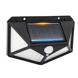 Lámpara de Pared LED Impermeable IP65, Lámparas de Pared Solares para Exteriores, Luz de Seguridad para Jardín, Patio y Terraza - Product Image 1