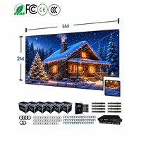 Écran LED de location, système complet clé en main 5m x 3m P2.9 P3.91 pour stade, scène, événement, toile de fond