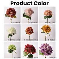 Nouvelle Arrivée 2026 – Hortensias Artificiels en Latex Effet Naturel, Variétés de Fleurs d'Hortensia pour Décoration Maison et Mariage