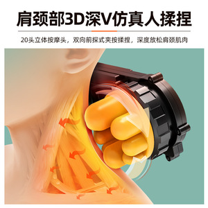 เบาะนวดหลัง คอ เอว นวดแบบนวดคลึง ชาร์จ USB ได้ พร้อมรีโมทคอนโทรล ใช้ได้ทั้งที่บ้านและในรถ - Product Image 3