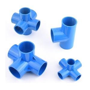 ข้อต่อท่อสวนขนาด 20~50 มม. แบบ 4 ทาง ข้อต่อตรง PVC ข้อต่อข้อศอก ข้อต่อสามทาง ข้อต่อท่อแบบกากบาท 4 ทาง อุปกรณ์เชื่อมต่อท่อน้ำ - Product Image 1