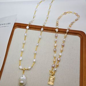 <span class=keywords><strong>Collier</strong></span> élégant en perles d'eau douce naturelles, chaîne <span class=keywords><strong>de</strong></span> pull, perles baroques, <span class=keywords><strong>collier</strong></span> pour <span class=keywords><strong>femme</strong></span>, cadeau <span class=keywords><strong>de</strong></span> bijoux - Product Image 3
