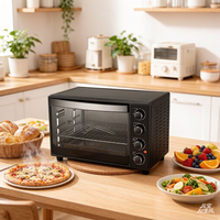 Four grille-pain domestique multifonction électrique numérique à double cuisson 30L avec friteuse à air intelligente