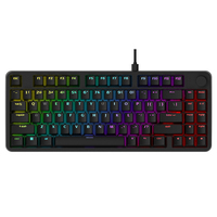 Keyboard Mekanik Gamer Kibord Gaming Arab Keyboard Programmable RGB Nirkabel Keyboard Mekanik 84 Tombol