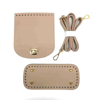 Bandoulière réglable 17*15CM sac à main en cuir PU sangles de sac bricolage tissé sangle de sac