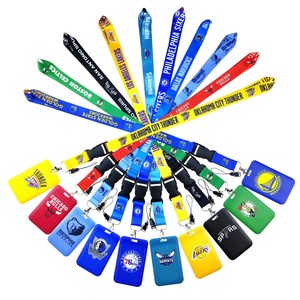 Câu Lạc Bộ bóng rổ quốc gia đội thể thao cổ dây buộc dài với khóa có thể tháo rời ID chủ thẻ ly khai Clasp 2 mặt - Product Image 5