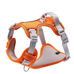 옥스포드 원단 대형견 액세서리 하네스 더블 체스트 노 풀 내구성 조끼 조절 가능한 개 목줄 및 리드 맞춤 제작 - Product Image 4