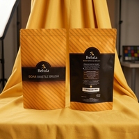 Pochette personnalisée mate avec fenêtre, sac d'emballage alimentaire réutilisable avec fermeture éclair