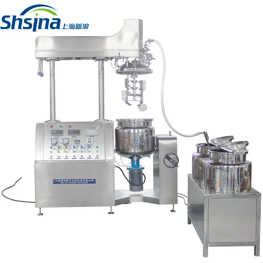 SHSINA vakum homojenleştirici üreticileri kozmetik krem yapma makinesi
