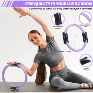 13PCS Yoga Pilates Accessories Kit Fitness Resistance <b>Band</b> Home <b>Workout</b> Kit Portable Pilates Set with Anti Slip Pilates Socks - Product Image 5