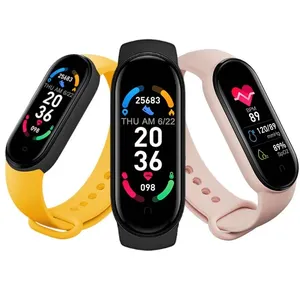 M7 akıllı saat erkekler kadınlar Smartband Mi M7 kalp hızı Smartwatch spor izci kan basıncı spor akıllı bilezik Mi Band için 7