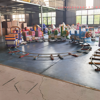 Ensemble de jouets d'intérieur pour enfants 8 sièges pour adultes en plein air avec piste pour enfants électriques