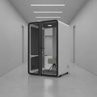 UNIBOOTH Cabines de travail insonorisées multifonctionnelles modernes et durables, avec cadre en aluminium de précision, pour la maison, le bureau, l'hôtel, le supermarché, l'entrepôt