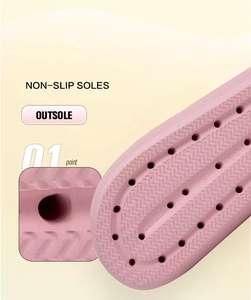 Women's Casual Double-Buckle Slide EVA <strong>Sandals</strong> Breathable Outdoor Fashionable Pillow-Feeling Thick Bottom Light Weight - Product Image 2