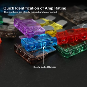 250 pcs loại lưỡi dao loại ô tô tiêu chuẩn kích thước nhỏ nhựa 250V cầu chì thay thế xe cầu chì <span class=keywords><strong>Kit</strong></span> cho - Product Image 6