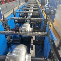 Máquina perfiladora de tejas de acero coloreado para canalones de lluvia, controlada por PLC, para motores y bombas.