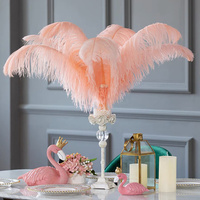 Plume d'autruche en gros 35-40cm plume ordinaire bricolage Arrangement de fleurs de mariage décoration accessoires de Performance plume blanche