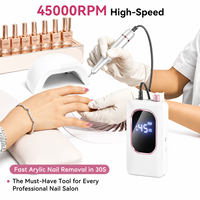 Vantrend Beauty Wholesale - Perceuse à ongles avec support, batterie 4000 mAh, sans fil, rechargeable, ensemble de manucure électrique