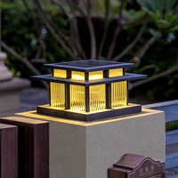 Nouvelle lumière de poteau extérieure utilitaire moderne étanche IP65 avec télécommande de capteur pour cour de clôture de porte de jardin