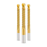 Jeu de forets hélicoïdaux à dents de scie HSS revêtus de titane, multifonctions, pour la découpe et le perçage du bois, du plastique et de l'aluminium mince