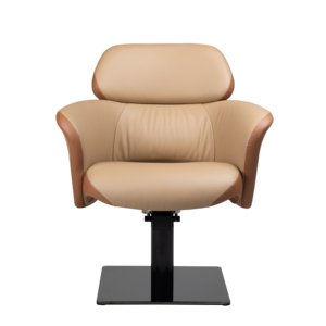 Silla de Barbero de Lujo Hidráulica con Marco Dorado, Silla de Estilismo Profesional para Peluquería - Product Image 4