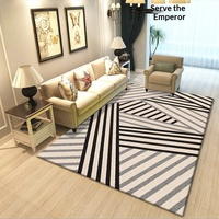 European Style Floor Carpet for Living Room Coffee Table, Simple Bedroom Office Classroom Mat, Soft Anti-slip Washable Rug