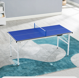 <span class=keywords><strong>Table</strong></span> <span class=keywords><strong>de</strong></span> <span class=keywords><strong>ping</strong></span>-<span class=keywords><strong>pong</strong></span> miniature portable avec protections d'angle <span class=keywords><strong>de</strong></span> sécurité, design pliable pour le jeu familial en intérieur - Product Image 2