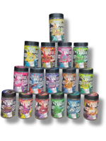 Vente en gros de pots vides personnalisés Persy Mini Snowballs Packman Muha Meds avec boîte de présentation