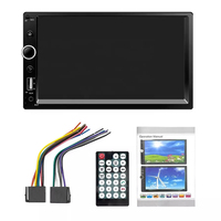 Écran tactile 1024X600 2 Double Din 7 pouces Autoradio Lecteur MP5 avec BT FM SD USB AUX Mirror Link Vidéo Stéréo Télécommande