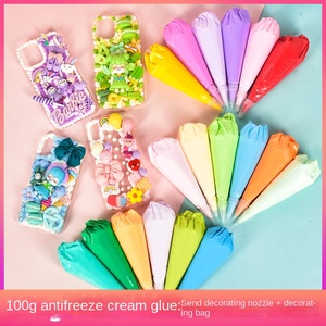 Two-Color Mixed DIY Slime Mucilage Suit 70ml Não-Toxic Resina Cola Suprimentos Espuma Esponja Mud Toy Sorvete para Meninos Meninas Anjo - Product Image 3