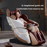 Fauteuil de massage électrique de luxe C130 de haute qualité, 4D, 6 rouleaux, corps entier, zéro gravité, thérapeutique, en cuir PU, portable