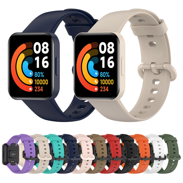 Replacement Strap for Xiaomi Redmi Watch 2 Lite Sport Silicone Wrist Band Compatible with Mi Watch 2 Rubber Band