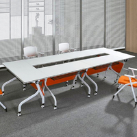Bureau d'apprentissage pliant Bureau de formation pour réunion Table de formation portabilité Mobilier de bureau Bureau de réunion
