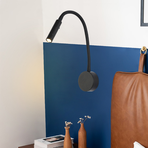 Lampes de lecture de tête de lit LED de style moderne 3W serpent col de cygne corps en aluminium en laiton angle réglable chevet pour hôtels chambres à coucher - Product Image 5