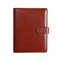 Vente en gros Carnet de voyage A5 personnalisé Couverture en cuir à couverture rigide Reliure à 6 trous Feuilles mobiles avec stylo