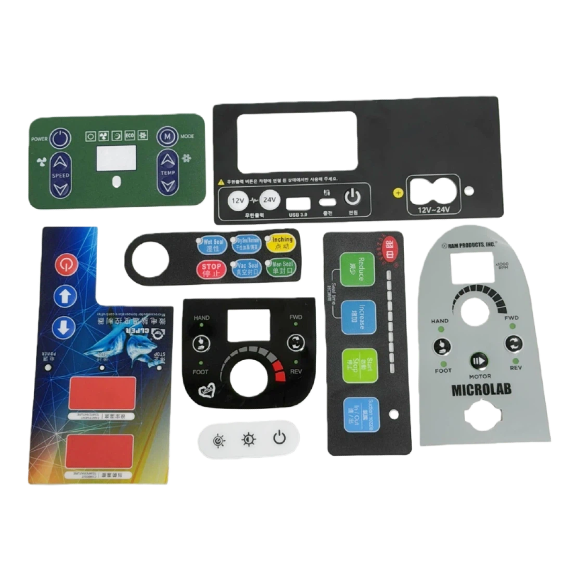 Boutons en polycarbonate personnalisés avec effet gaufré