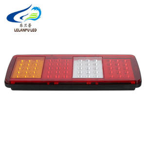 Lelanpu camion <span class=keywords><strong>remorque</strong></span> <span class=keywords><strong>feu</strong></span> arrière 60Leds 12V 24V lampe blanc rouge jaune Led 10W clignotant frein lumière <span class=keywords><strong>de</strong></span> secours - Product Image 4