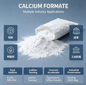 Fabricantes de Formato de Calcio en Polvo de Alta Calidad 544-17-2 Formato de Calcio 98% (Ca(<span class=keywords><strong>HCO2</strong></span>)2) como Acelerador de Concreto - Product Image 3