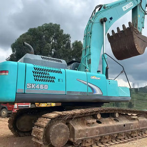 Excavatrice Kobelco SK460 d'occasion, 46 tonnes, équipement lourd, modèle 2021, origine Japon, moteur Hino, pompe PLC, boîte de vitesses, roulement, moteur - Product Image 1