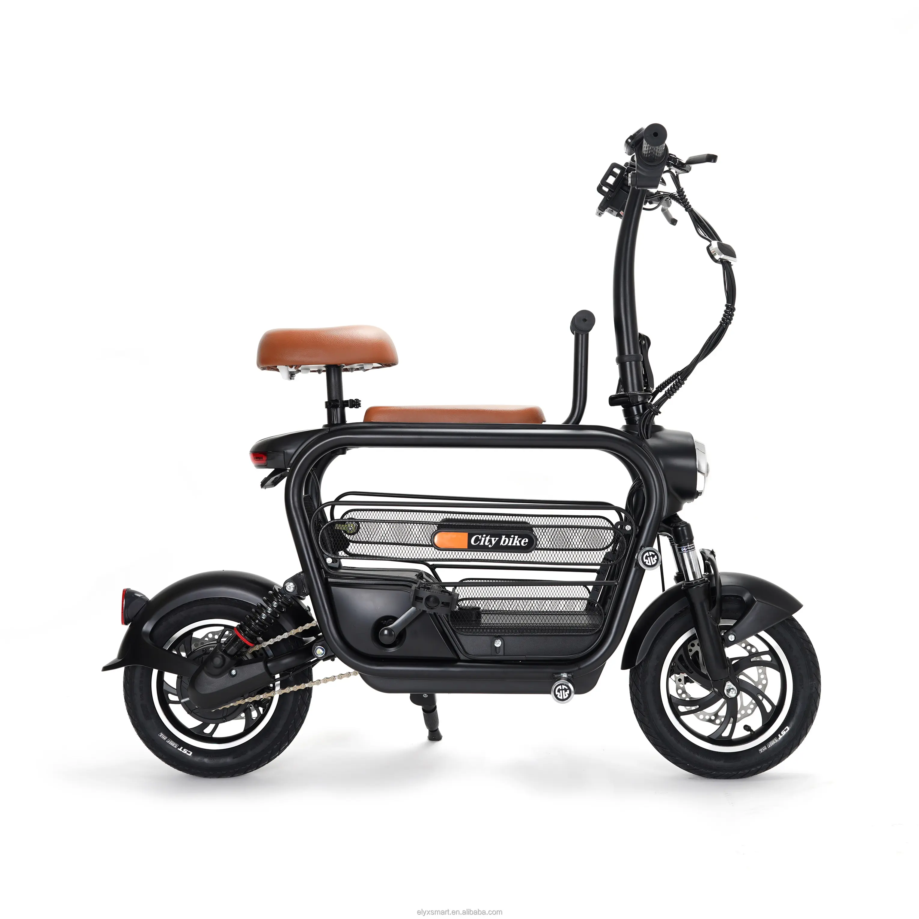 Mini Scooter électrique 48V 350W avec panier, vélo électrique pliant bon marché pour courses et animaux domestiques, nouvelle collection, livraison gratuite