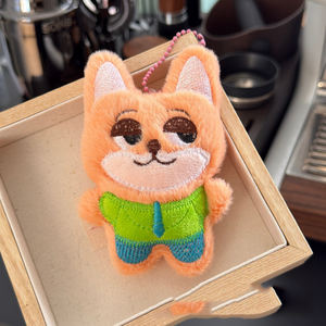 Llavero de Peluche de Zorro, Conejo, Leopardo y Perezoso, Bonito Colgante de Juguete de Peluche, Pequeño Regalo - Product Image 2