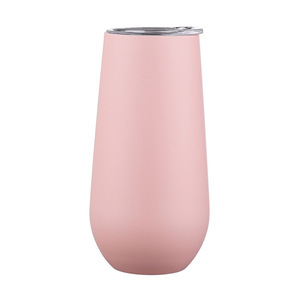 Biểu Tượng Tùy Chỉnh Đôi Tường Thép Không Gỉ Cách Điện Sáo Kim Loại Rose Gold Stemless Rượu Vang Tumblers Với Uống Cách Nhiệt - Product Image 5